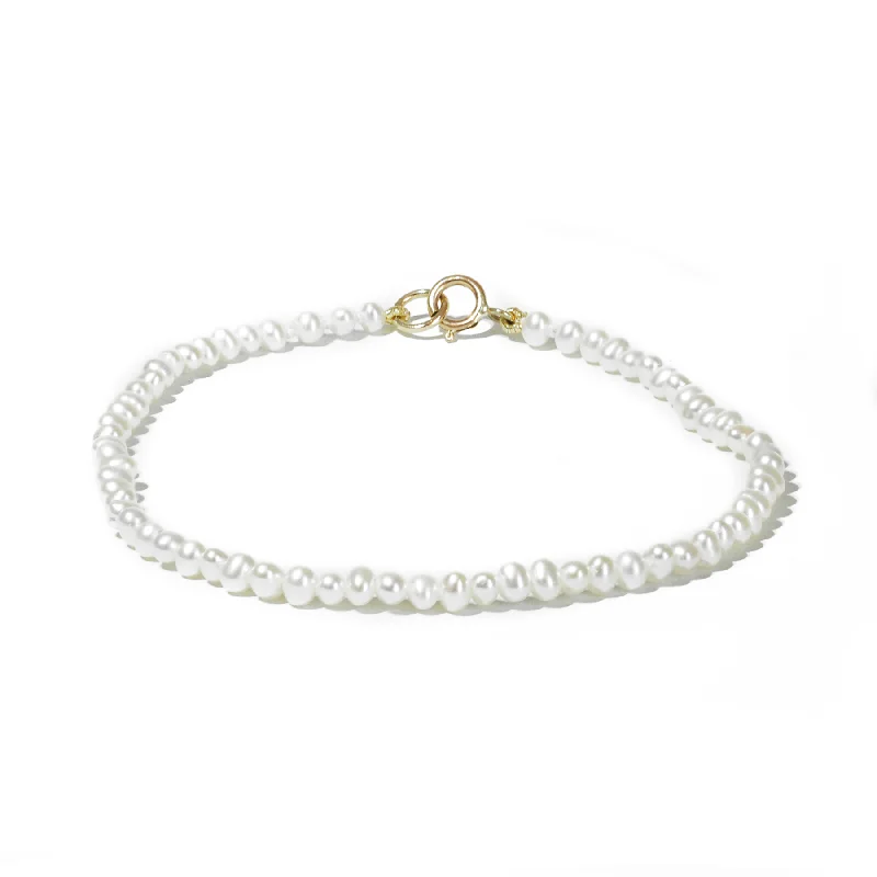 Elegant Chain Bracelets For Women-Tiny Pearl Bracelet