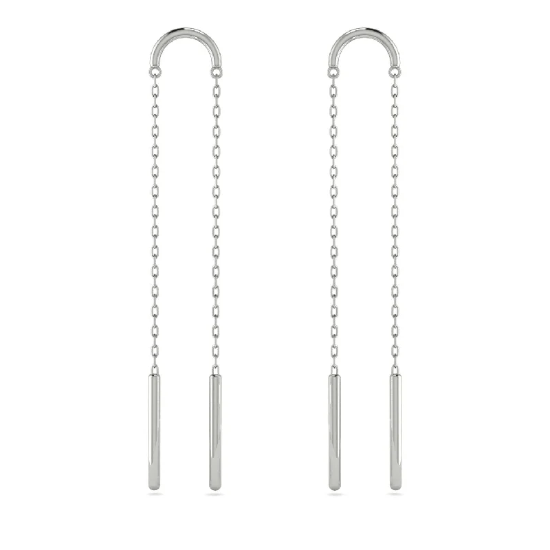 Dainty Earrings For Women With Minimalist Style-Hanging Hook Earrings - Monroe No. 3