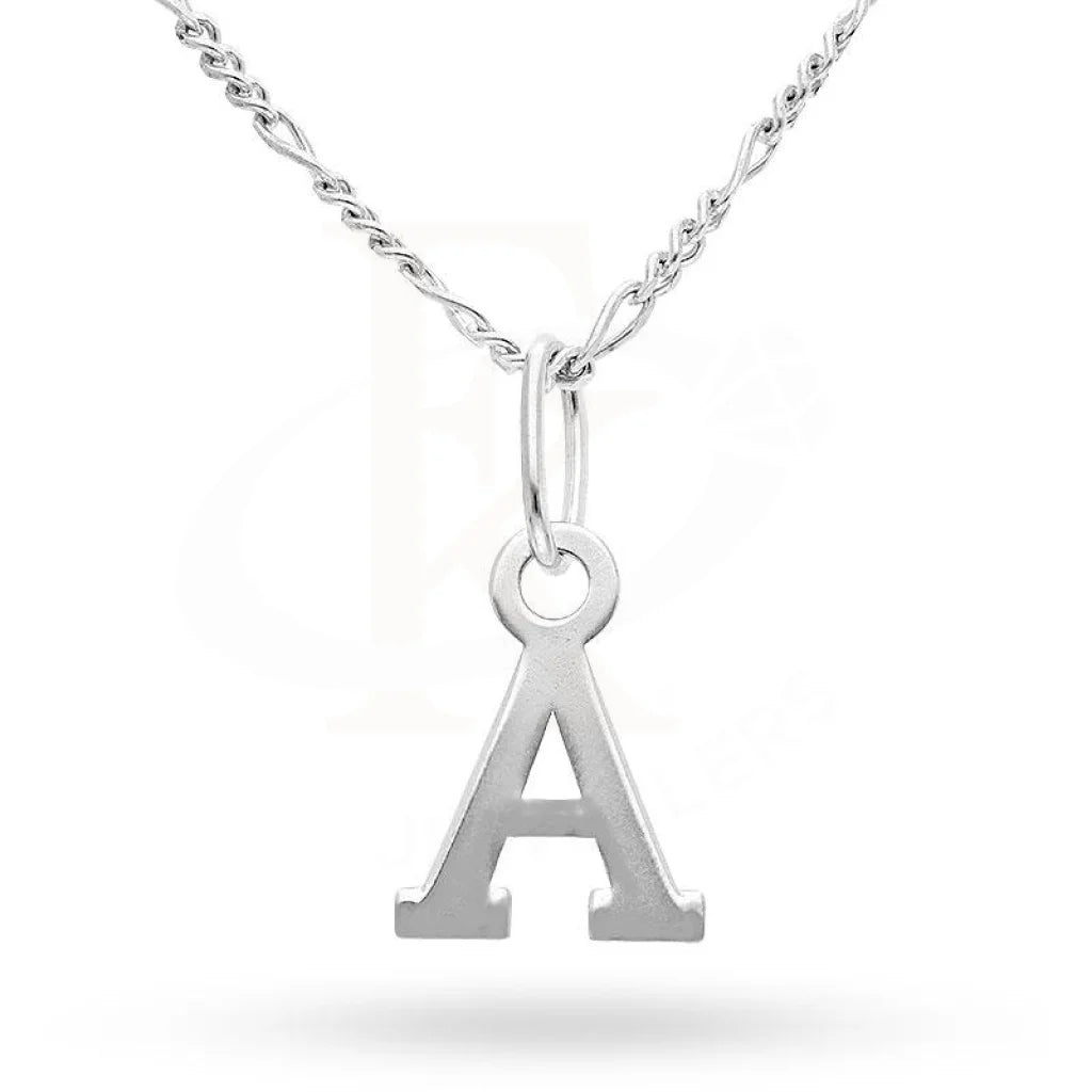 Simple Gold Necklace For Fashionistas-Sterling Silver 925 Necklace (Chain with Alphabet Pendant) - FKJNKLSL2094