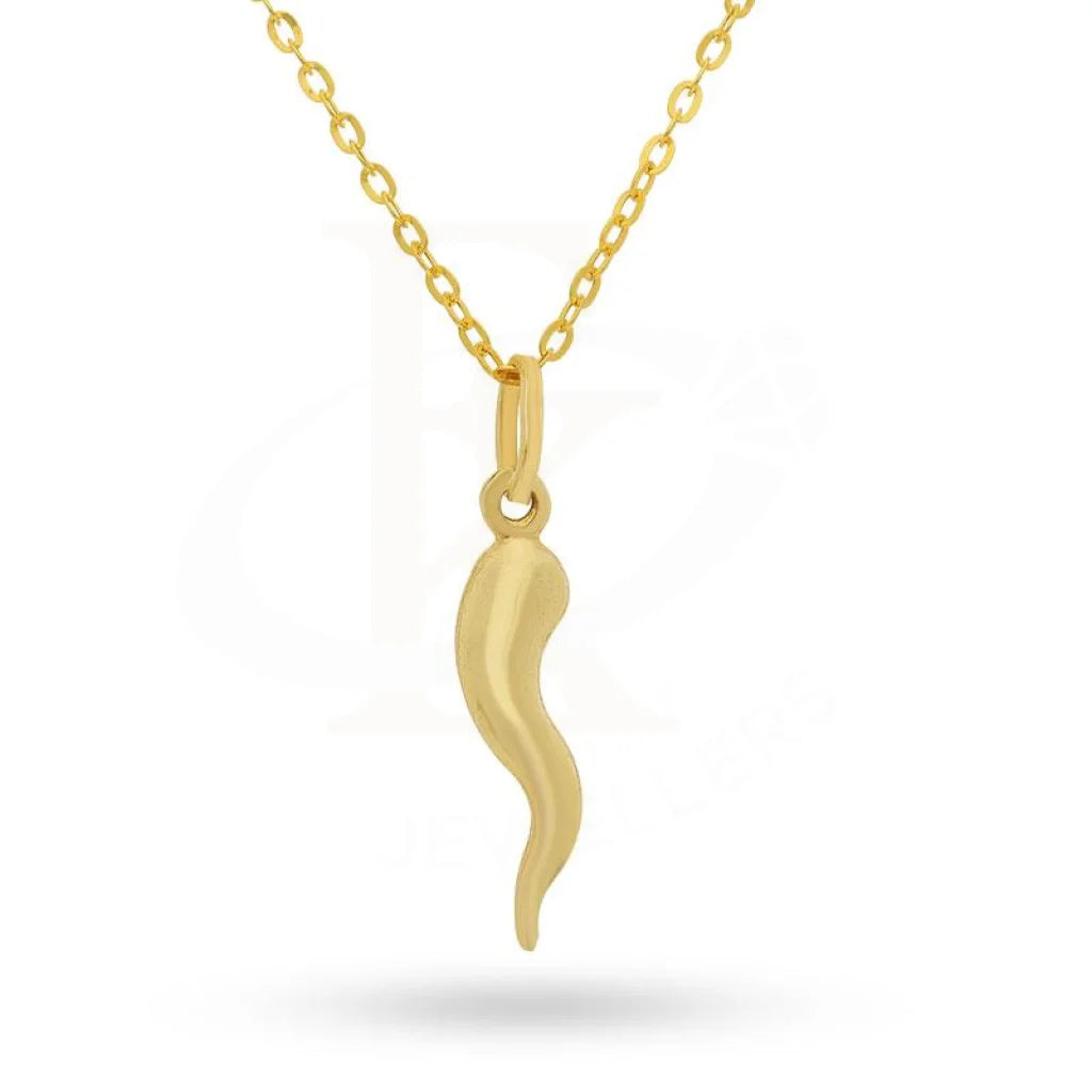 Custom Gold Necklace For Weddings-Gold Necklace (Chain with Pendant) 18KT - FKJNKL1498