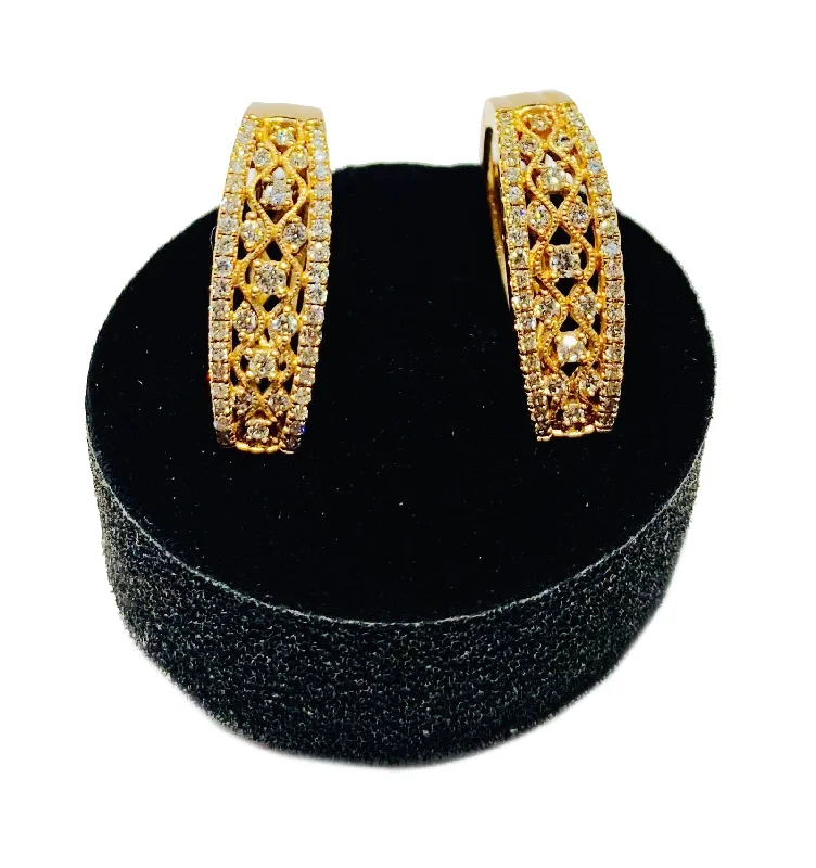 Stylish Stud Earrings For Casual Look-Diamond Cocktail Earrings (14K).