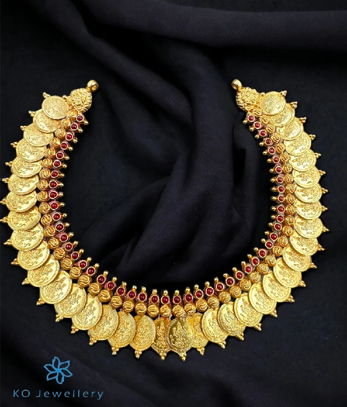 Vintage-Inspired Necklace For Bridesmaids-The Classic Laxmi Kasu-malai Necklace