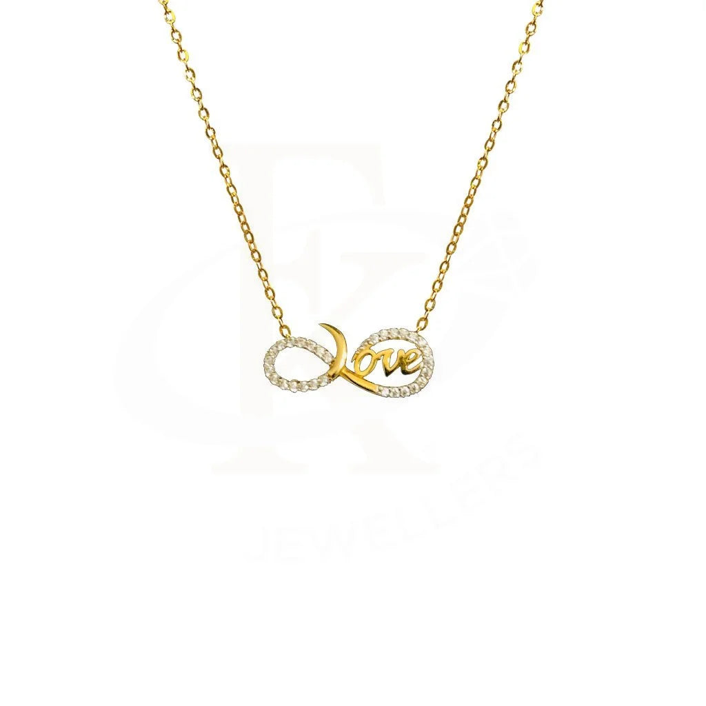 Simple Pendant Necklace For Minimalist Style-Gold Infinity Love Necklace 18KT - FKJNKL1817