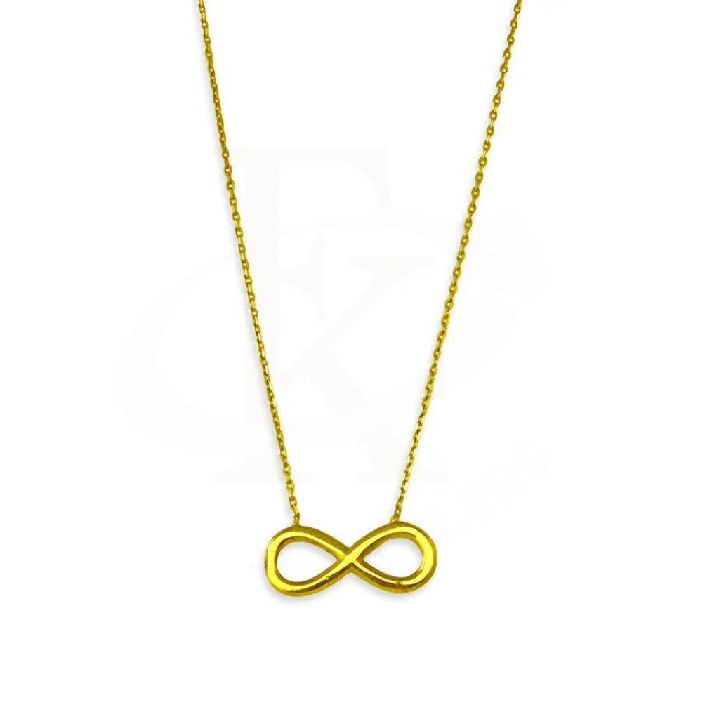 Personalized Infinity Necklace For Fashionistas-Gold Necklace (Chain with Infinity Pendant) 18KT - FKJNKL1491