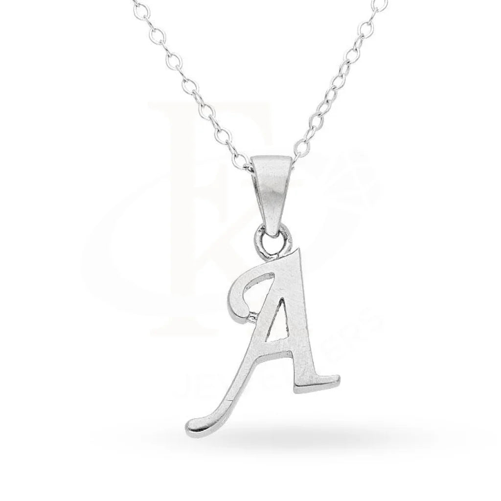 Personalized Gemstone Pendant Necklace For Fashion-Sterling Silver 925 Necklace (Chain with Alphabet Pendant) - FKJNKLSL2097