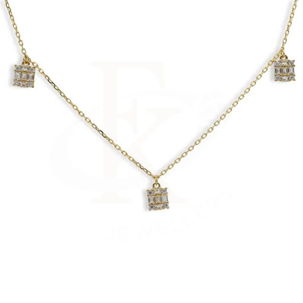 Classic Heart Necklace For Fashion Lovers-Sterling Silver 925 Gold Plated Necklace - FKJNKLSL2930