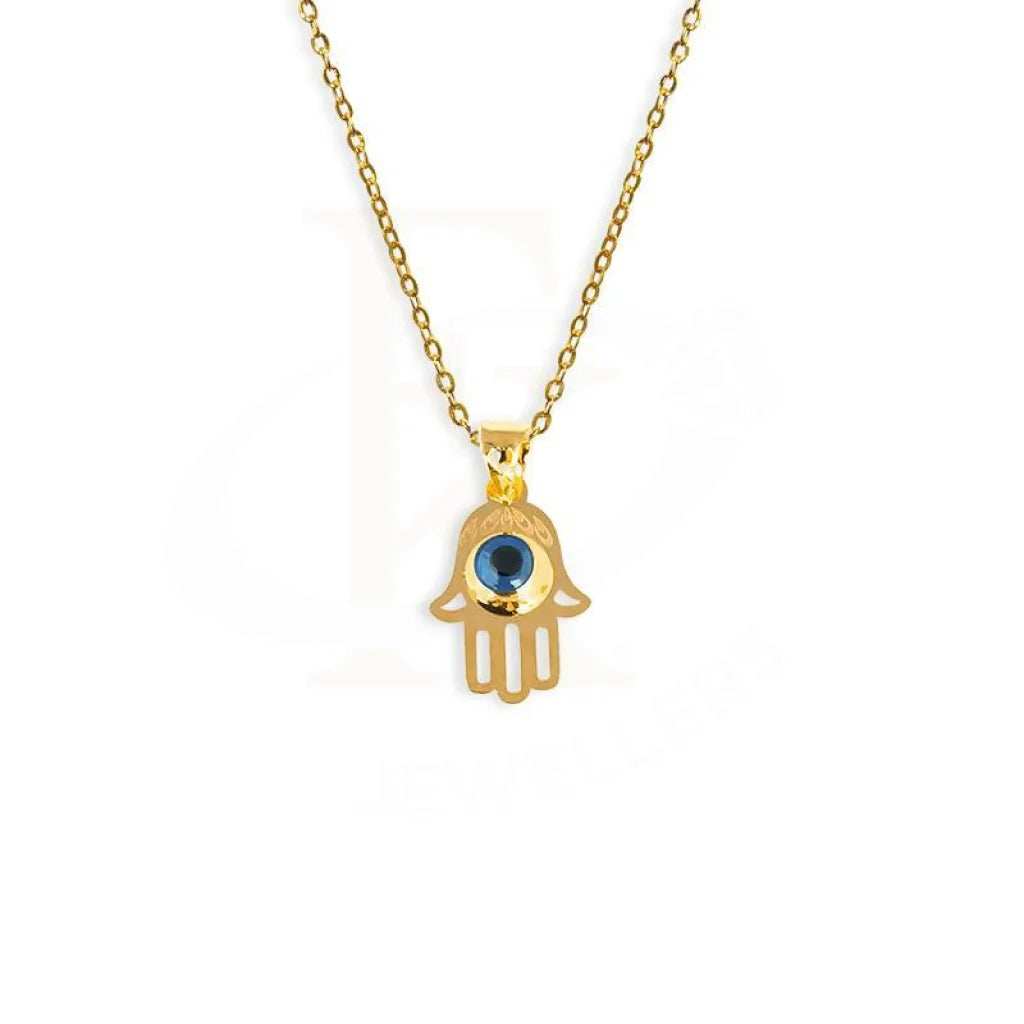 Custom Name Necklace For Gift Giving-Gold Necklace (Chain with Hamsa Hand Pendant) 18KT - FKJNKL1677