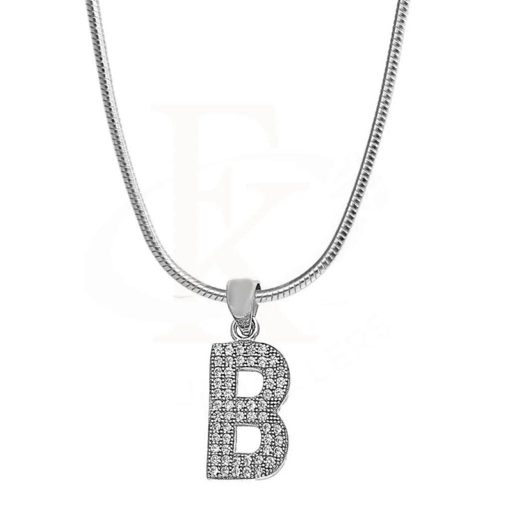 Unique Gemstone Necklace For Fashion Lovers-Sterling Silver 925 Necklace (Chain with Exquisite Alphabet Pendant) - FKJNKLSL2000