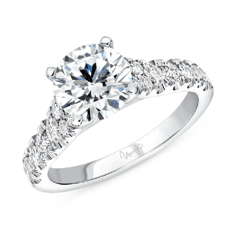 Custom Engagement Rings For Unique Brides-Uneek Best of the Best Collection Straight Round Engagement Ring