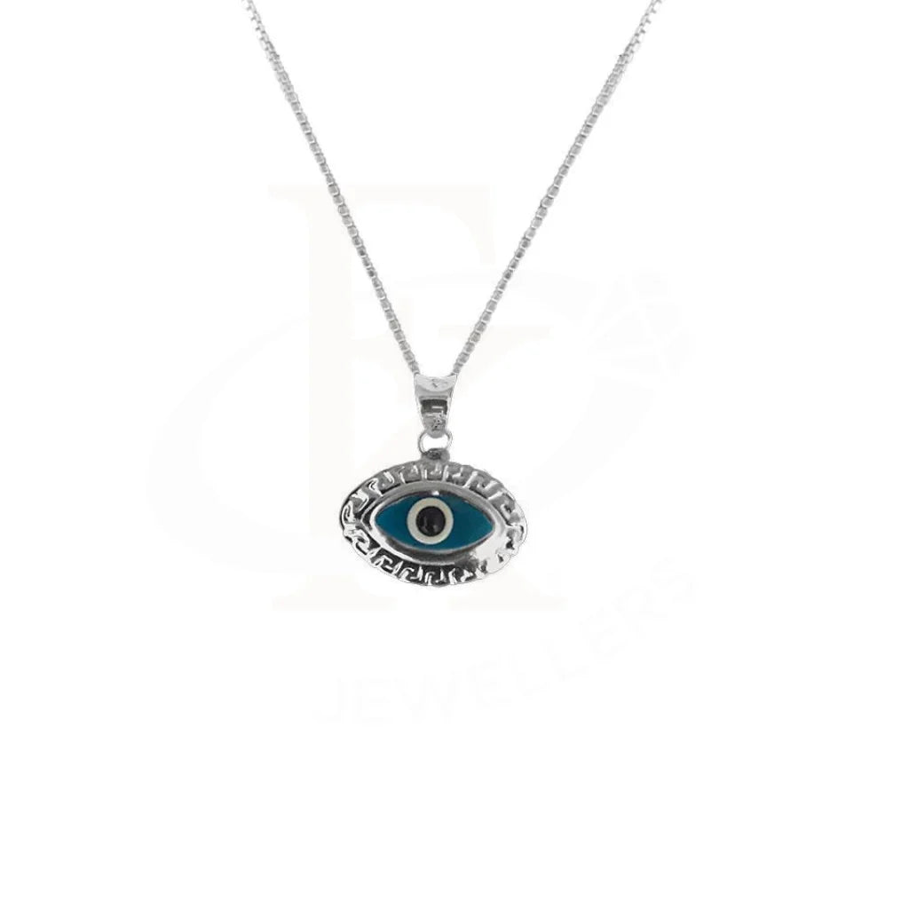 Sparkling Silver Necklace For Custom Style-Sterling Silver 925 Necklace (Chain with Eye Pendant) - FKJNKL1694