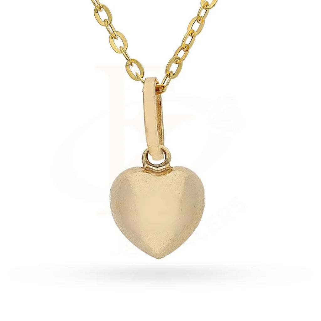 Luxury Chain Necklace For Special Events-Gold Necklace (Chain with Heart Pendant) 18KT - FKJNKL1667