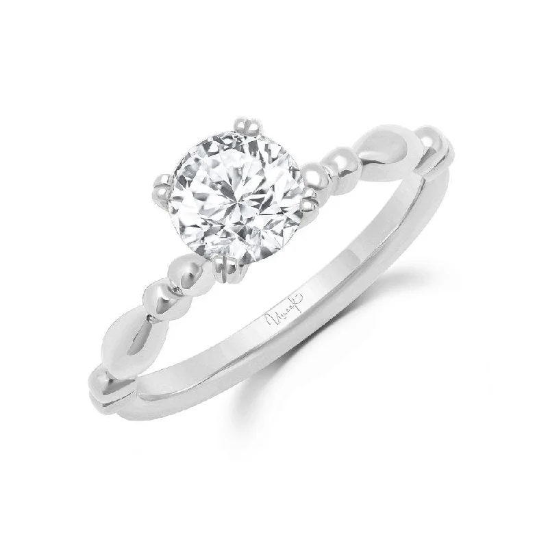 Classic Wedding Rings For Modern Brides-Uneek Us Collection Solitaire Round Engagement Ring