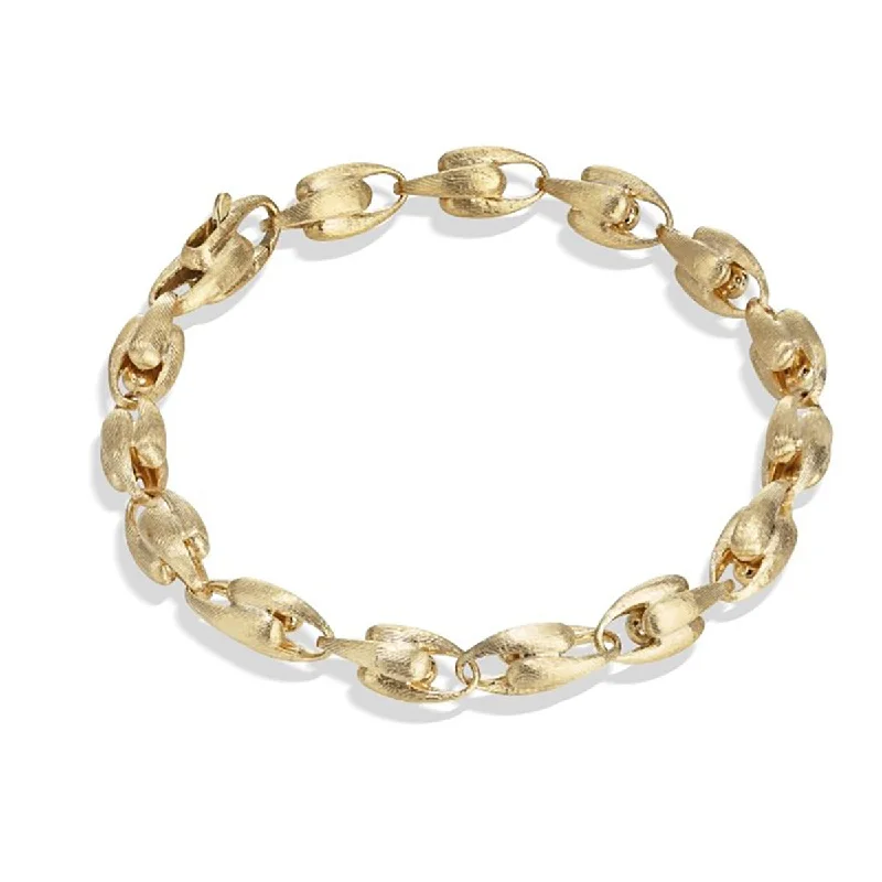 Fashionable Gold Bracelets For Occasions-18K Yellow Gold Small Link Bracelet