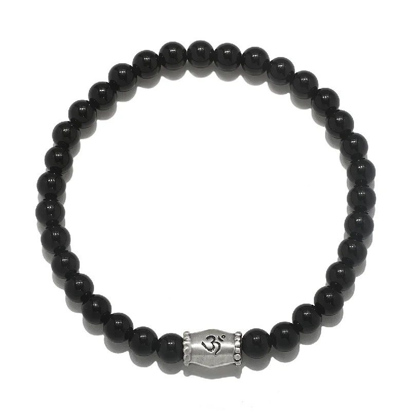 Adjustable Bracelet Sets For Women-Extended Journey Men's Black Onyx Bracelet