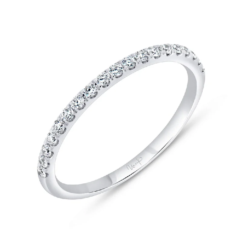 Elegant Engagement Rings For Sophisticated Brides-Uneek Petals Collection 1-Row Wedding Ring