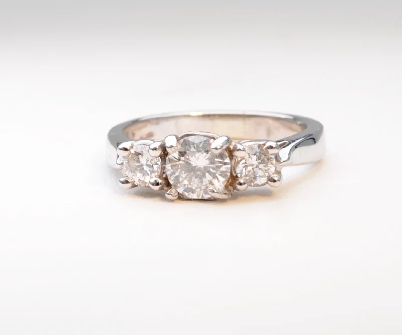 Luxury Engagement Rings For Timeless Proposals-Triple Diamond Ring