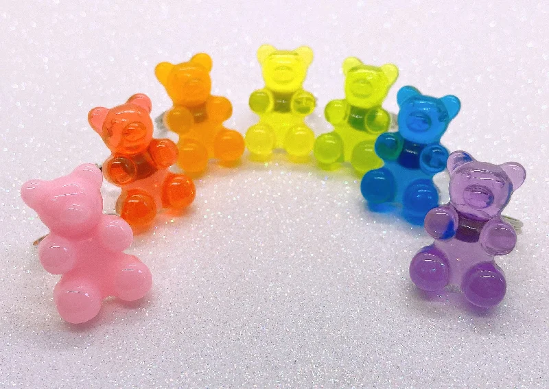 Custom Engagement Rings With Unique Gemstones-Instant Shipping! Gummi Bear Ring (7 Colors)