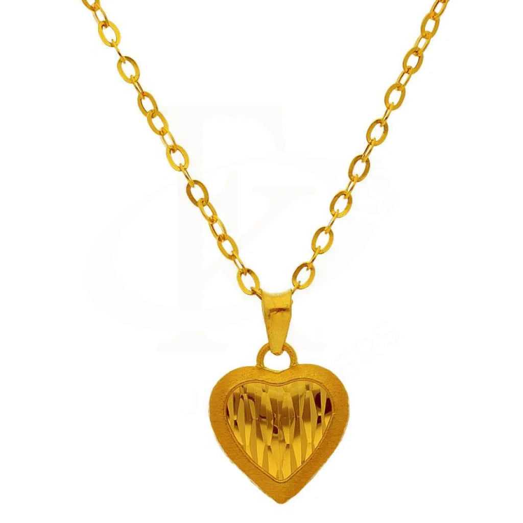 Personalized Chain Necklace For Special Gifts-Gold Necklace (Chain with Heart Pendant) 18KT - FKJNKL1196