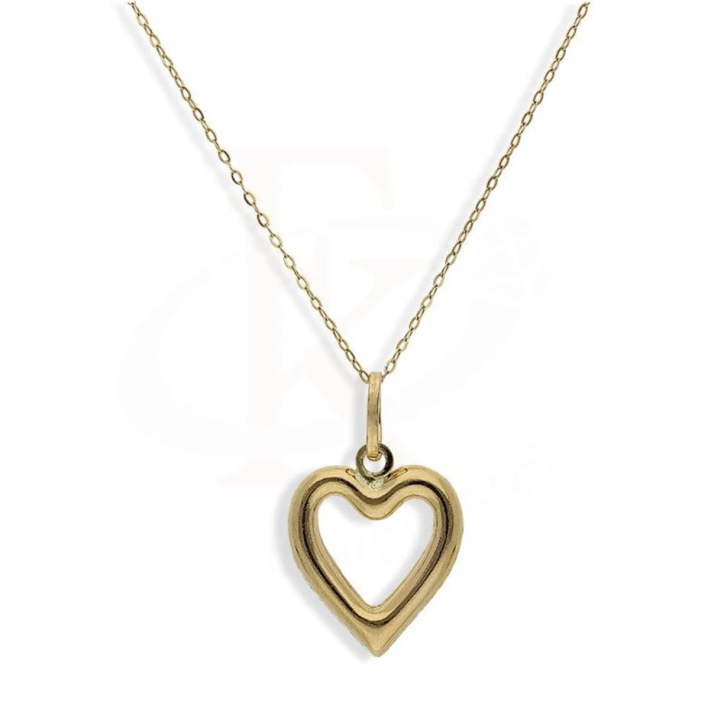 Personalized Family Necklace For Gifts-Gold Necklace (Chain with Heart Shaped Pendant) 18KT - FKJNKL18K2257