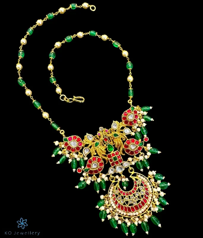 Personalized Gemstone Necklace For Fashion Week-The Saanvi Silver Kundan  Necklace