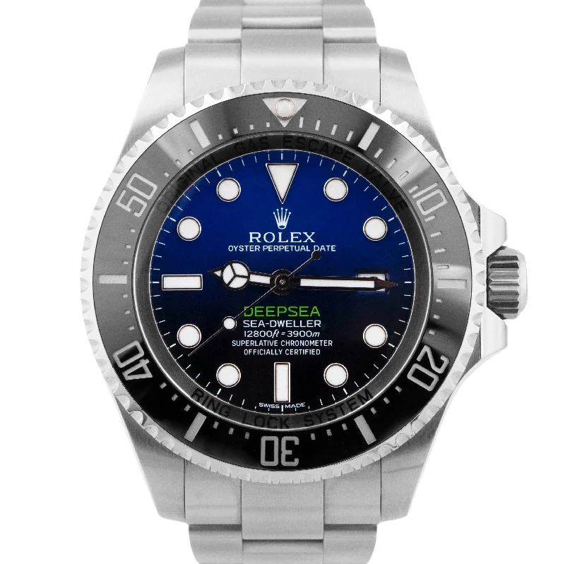 Stylish Watches For Men’s Fashion-MINT PAPERS Rolex Sea-Dweller Deepsea JAMES CAMERON Blue 116660 44mm Watch BOX