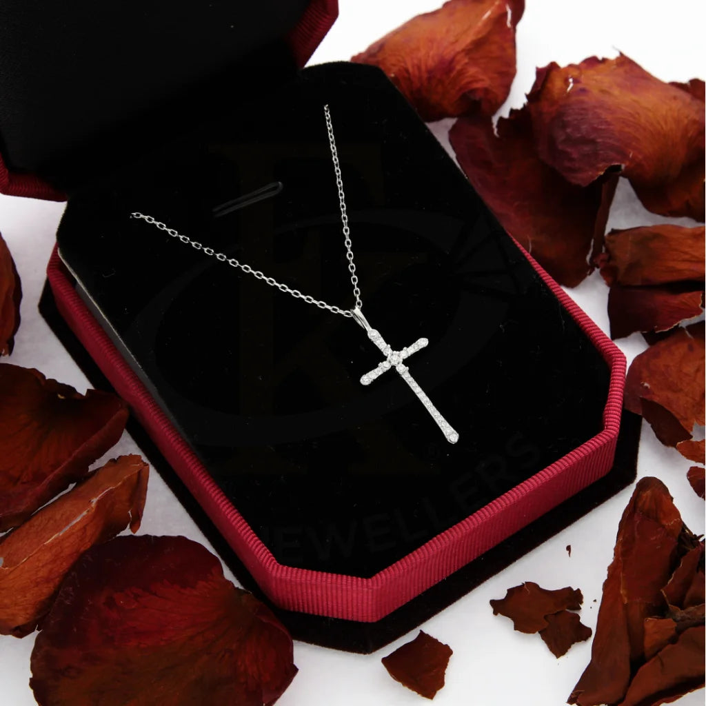 Elegant Long Necklace For Fashionistas-Sterling Silver 925 Holy Cross Necklace - FKJNKLSL8594